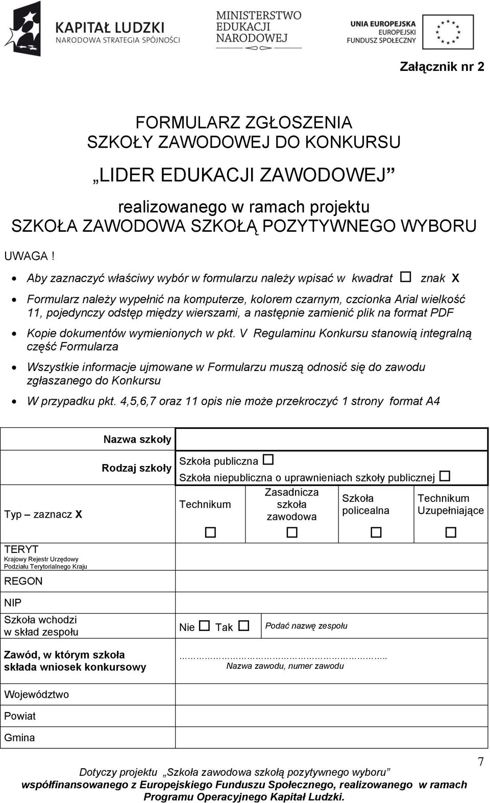 następnie zamienić plik na format PDF Kopie dokumentów wymienionych w pkt.