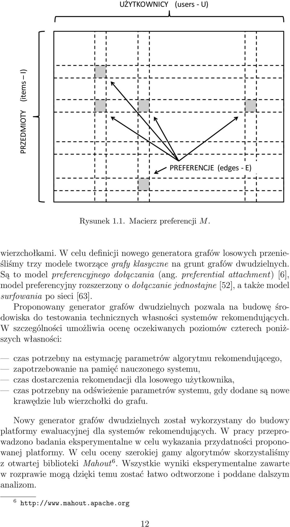 preferential attachment) [6], model preferencyjny rozszerzony o dołączanie jednostajne [52], a także model surfowania po sieci [63].