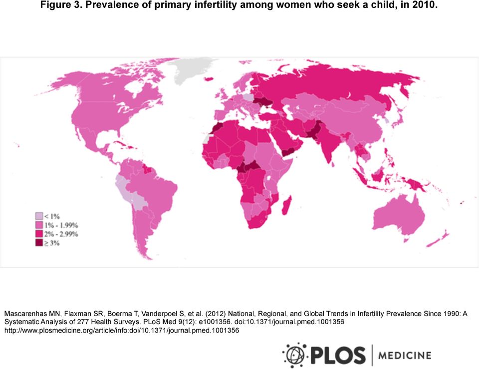 (2012) National, Regional, and Global Trends in Infertility Prevalence Since 1990: A Systematic