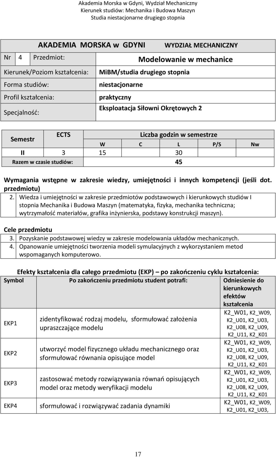i innych kompetencji (jeśli dot. przedmiotu) 2.
