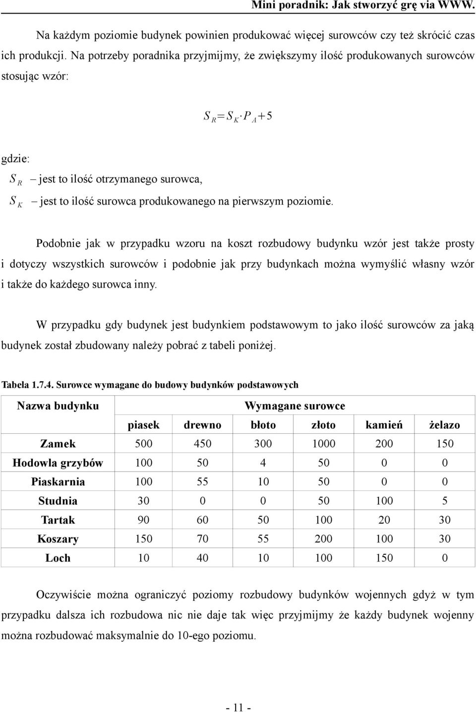 pierwszym poziomie.