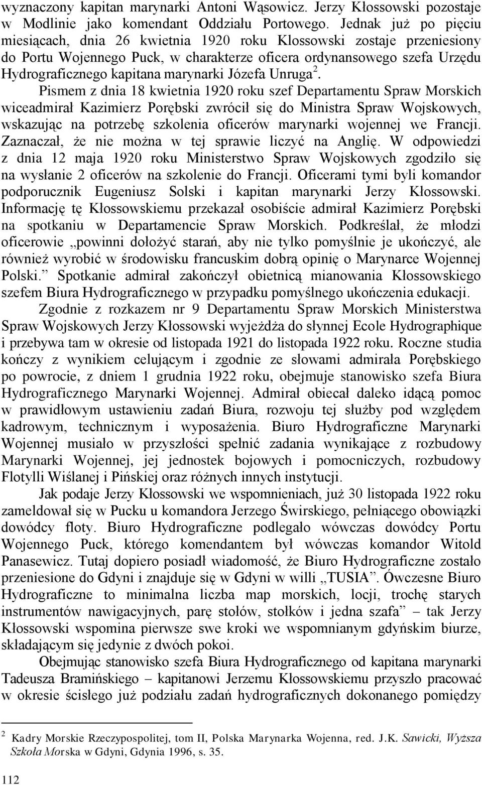 marynarki Józefa Unruga 2.