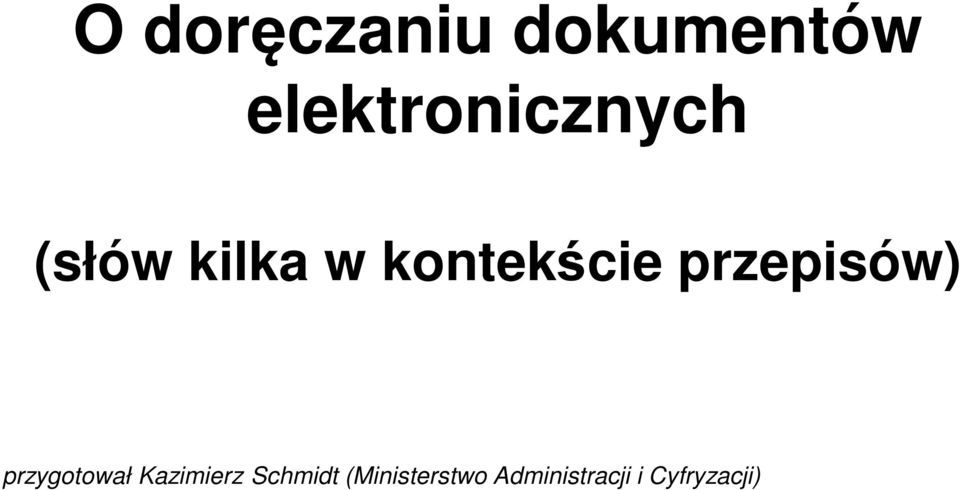 kontekście przepisów) przygotował