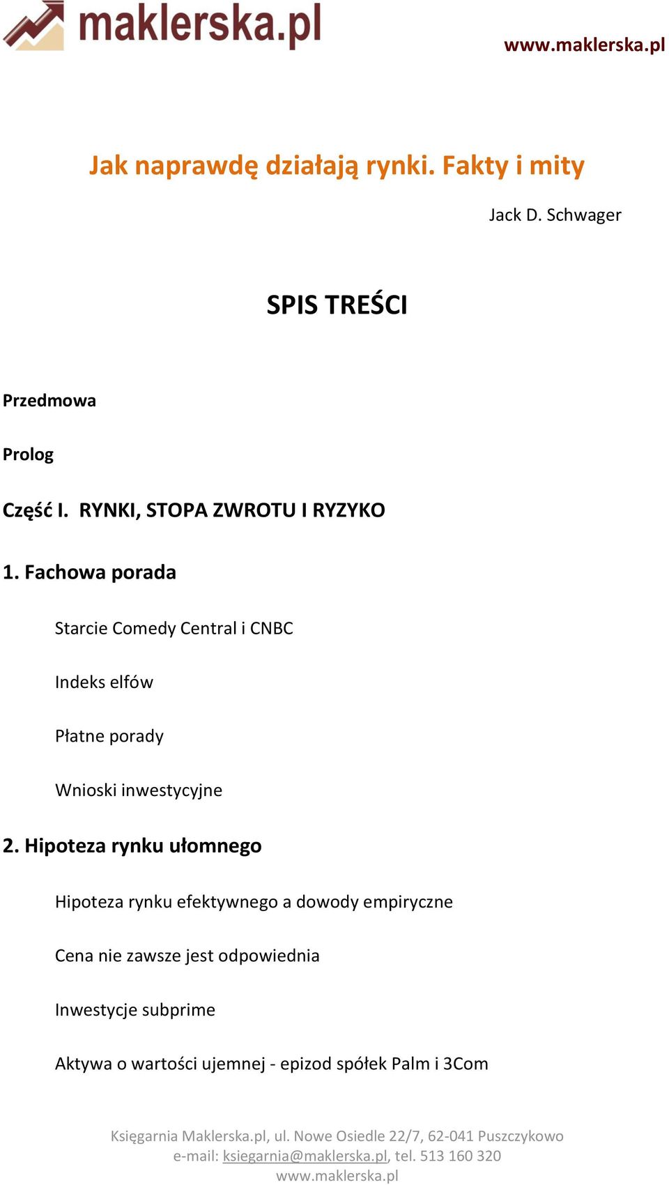 Fachowa porada Starcie Comedy Central i CNBC Indeks elfów Płatne porady 2.