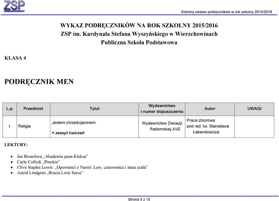 + zeszyt ćwiczeń Praca zbiorowa pod red. ks.