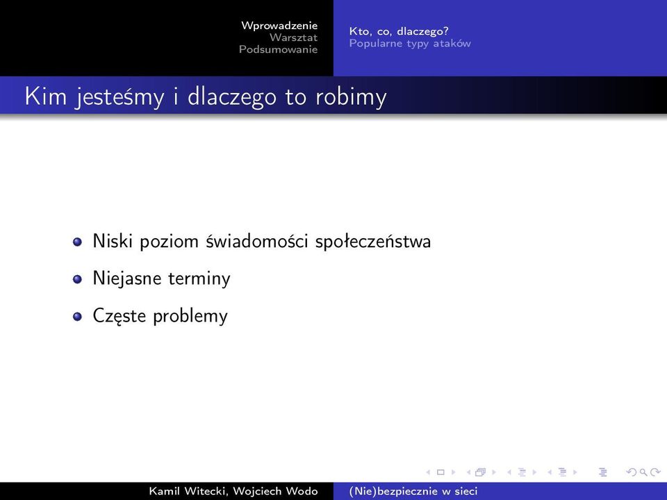 dlaczego to robimy Niski poziom