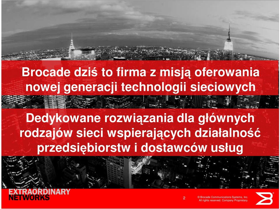 rozwiązania dla głównych rodzajów sieci