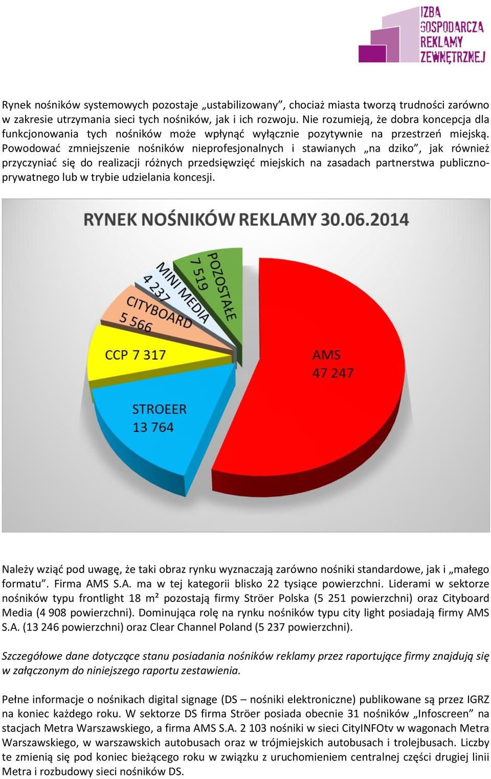 Powodować zmniejszenie nośników nieprofesjonalnych i stawianych na dziko, jak również przyczyniać się do realizacji różnych przedsięwzięć miejskich na zasadach partnerstwa publicznoprywatnego lub w