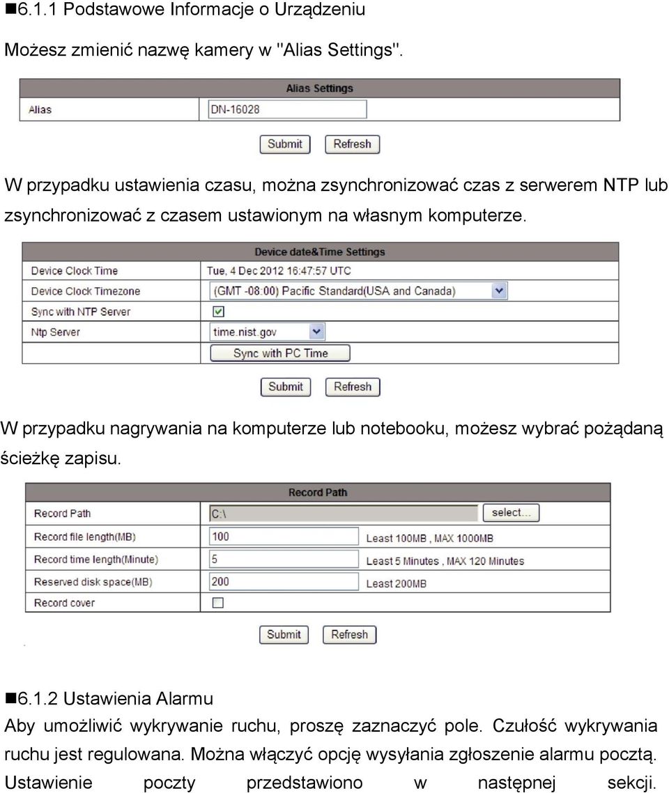 W przypadku nagrywania na komputerze lub notebooku, możesz wybrać pożądaną ścieżkę zapisu. 6.1.