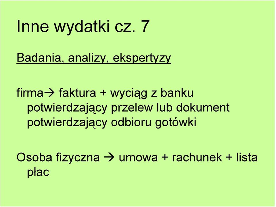 wyciąg z banku potwierdzający przelew lub