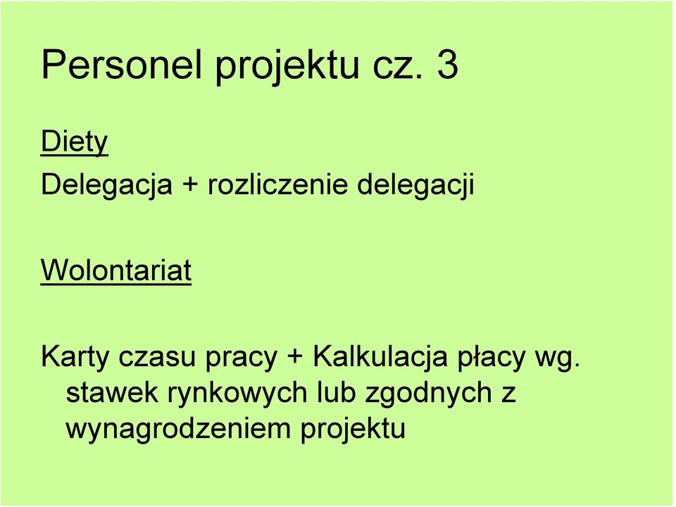 Wolontariat Karty czasu pracy + Kalkulacja