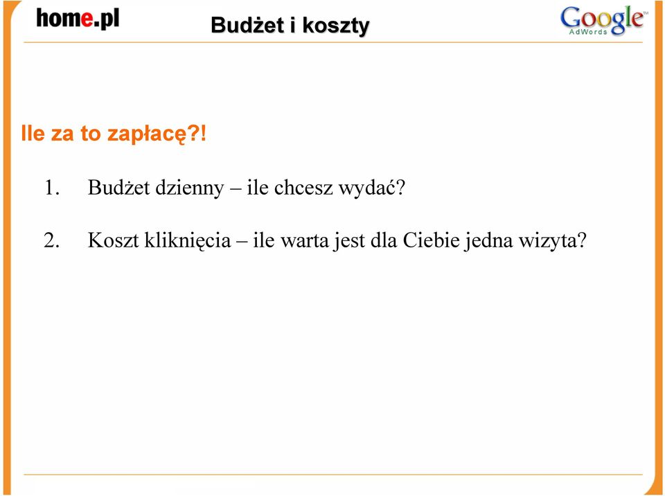 BudŜet dzienny ile chcesz wydać?