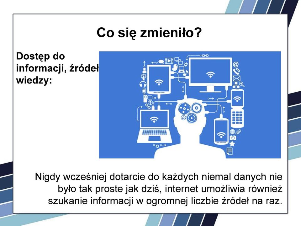 było tak proste jak dziś, internet umożliwia również