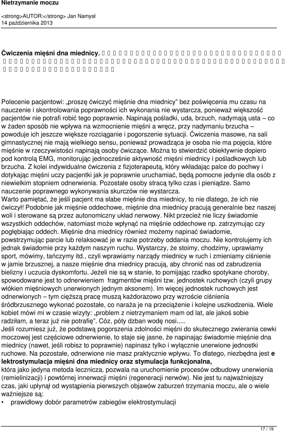 robić tego poprawnie.
