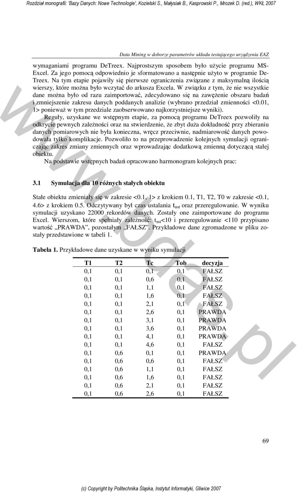Na tym etapie pojawiły się pierwsze ograniczenia związane z maksymalną ilością wierszy, które można było wczytać do arkusza Excela.