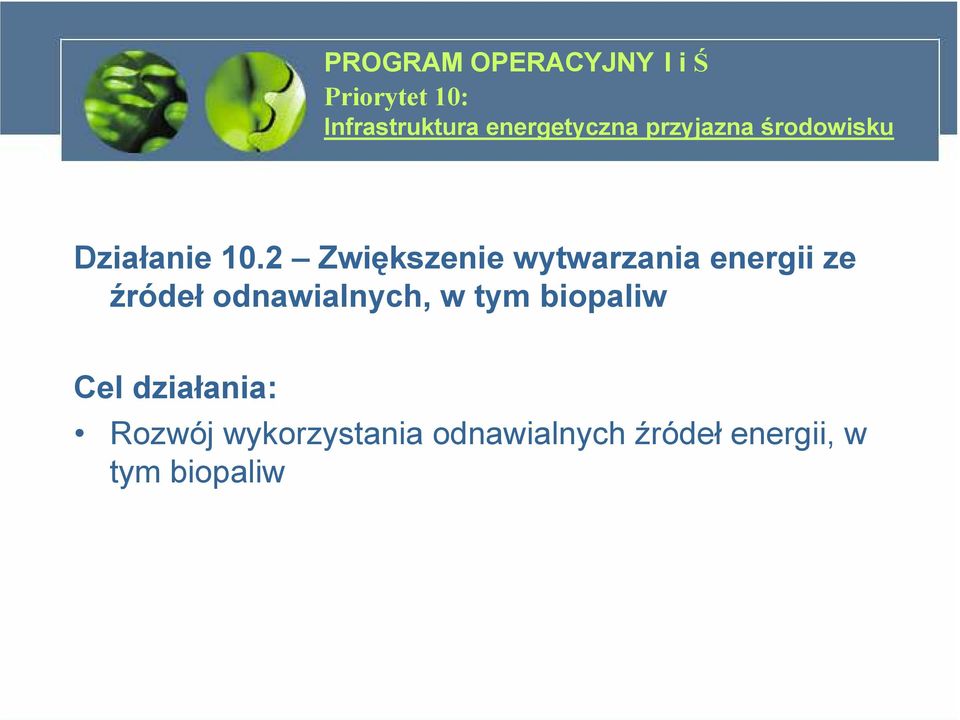 2 Zwiększenie wytwarzania energii ze źródeł odnawialnych, w tym