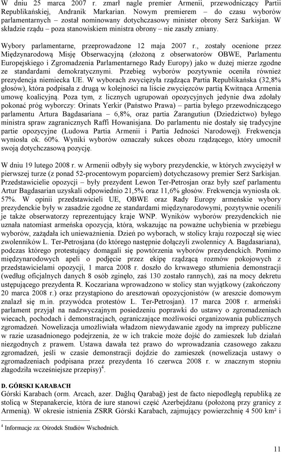 Wybory parlamentarne, przeprowadzone 12 maja 2007 r.