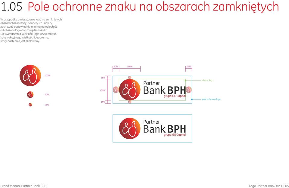 ) należy zachować odpowiednią minimalną odległość od obszaru logo do krawędzi nośnika.