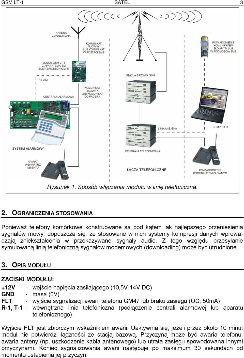 zniekształcenia w przekazywane sygnały audio. Z tego względu przesyłanie symulowaną linią telefoniczną sygnałów modemowych (downloading) może być utrudnione. 3.