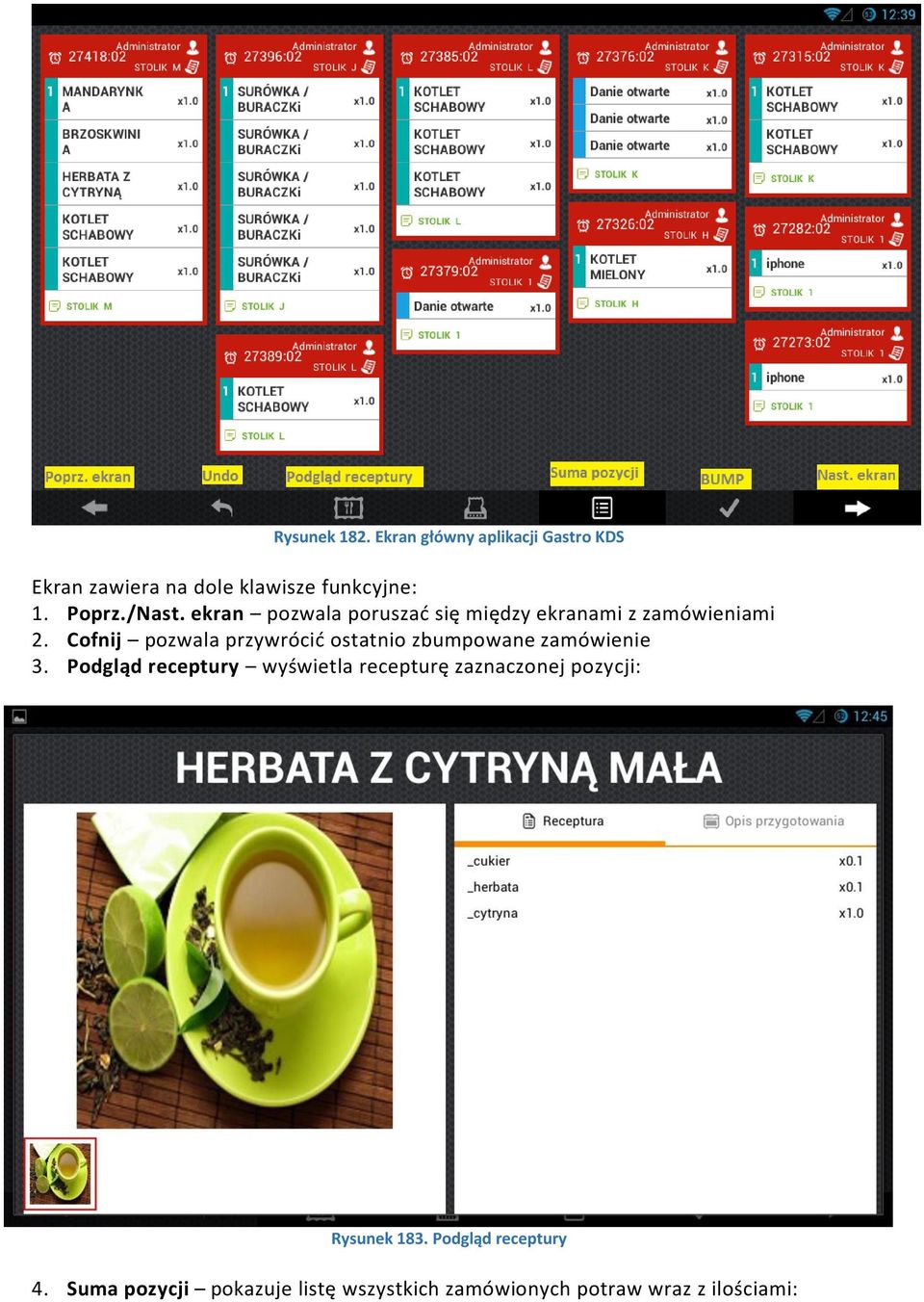 Cofnij pozwala przywrócić ostatnio zbumpowane zamówienie 3.