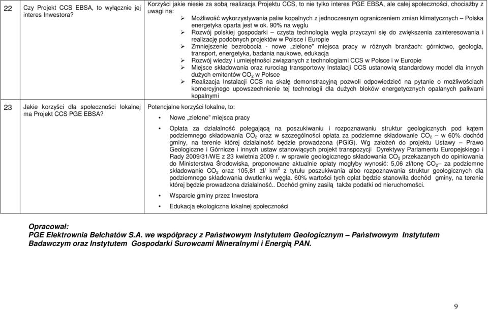 ograniczeniem zmian klimatycznych Polska energetyka oparta jest w ok.