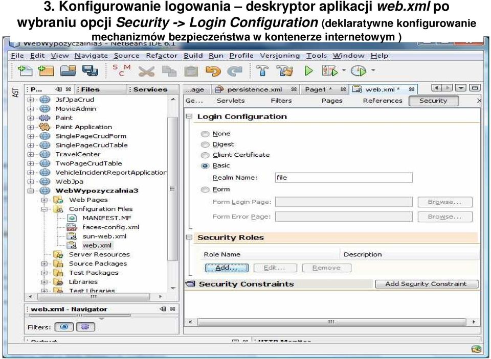 xml po wybraniu opcji Security -> Login