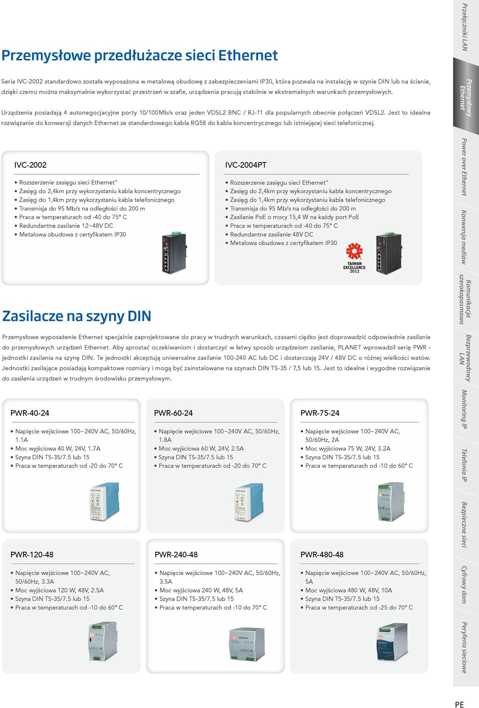 Urządzenia posiadają 4 autonegocjacyjne porty 10/100Mb/s oraz jeden VDSL2 BNC / RJ-11 dla popularnych obecnie połączeń VDSL2.