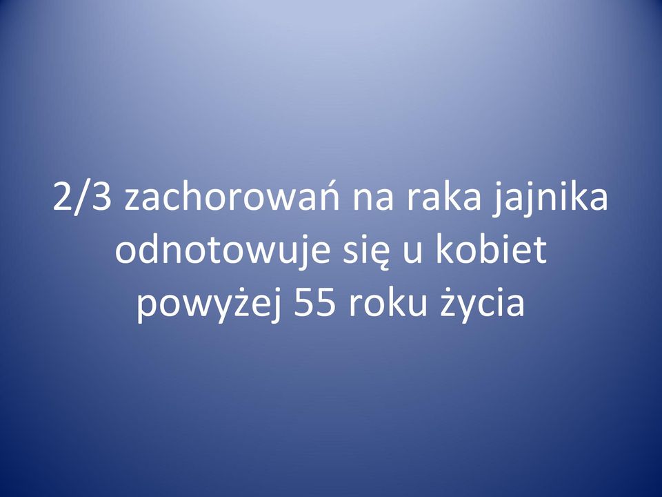 odnotowuje się u