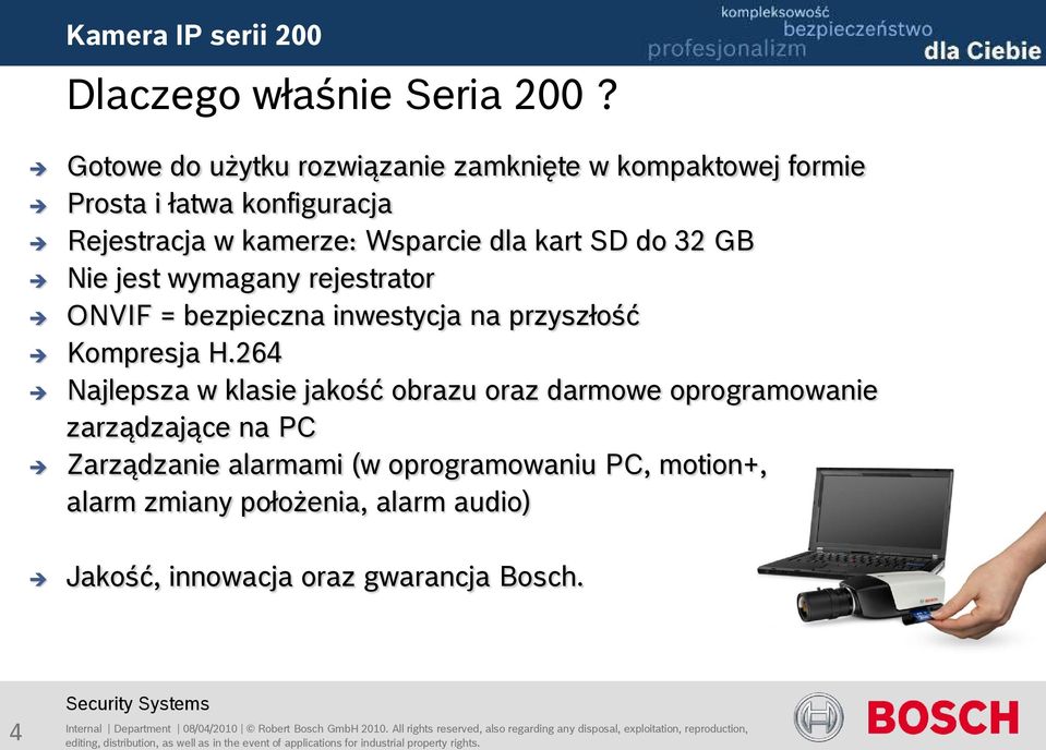 bezpieczna inwestycja na przyszłość Kompresja H.