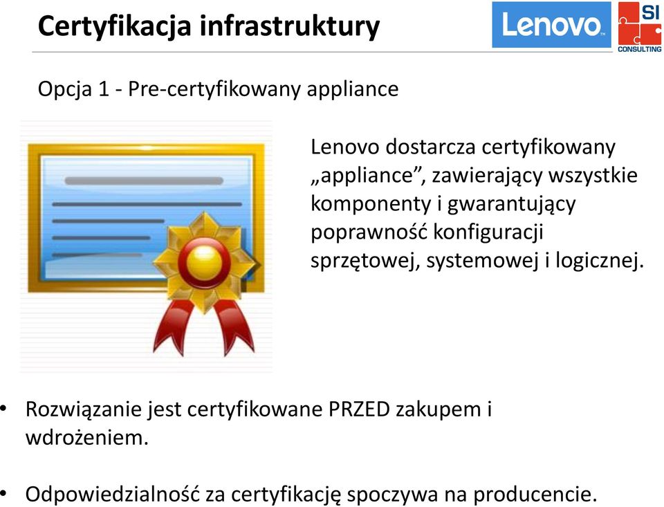 poprawność konfiguracji sprzętowej, systemowej i logicznej.