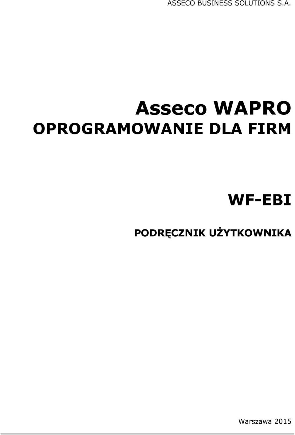 OPROGRAMOWANIE DLA FIRM