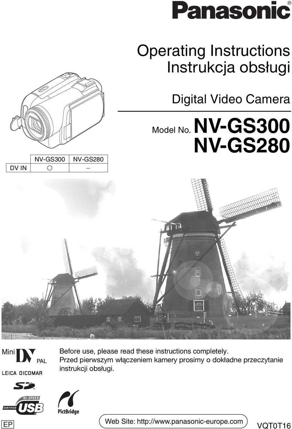 NV-GS300 NV-GS280 Before use, please read these instructions