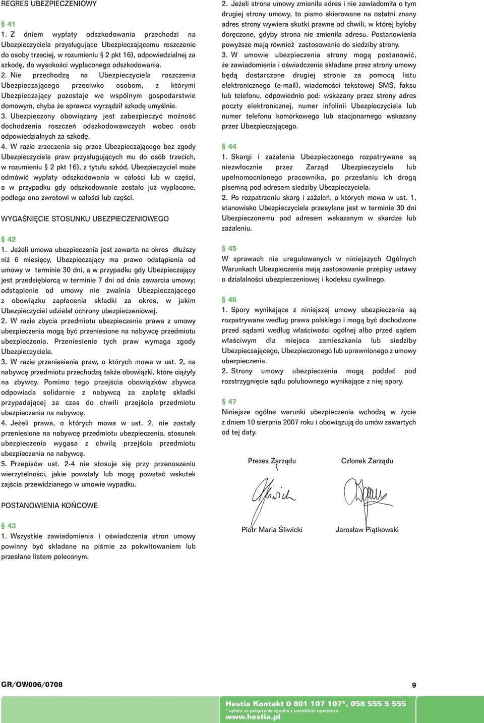 odszkodowania. 2.