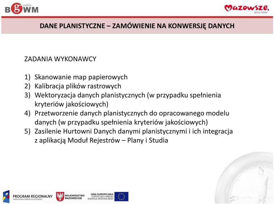 Przetworzenie danych planistycznych do opracowanego modelu danych (w przypadku spełnienia kryteriów