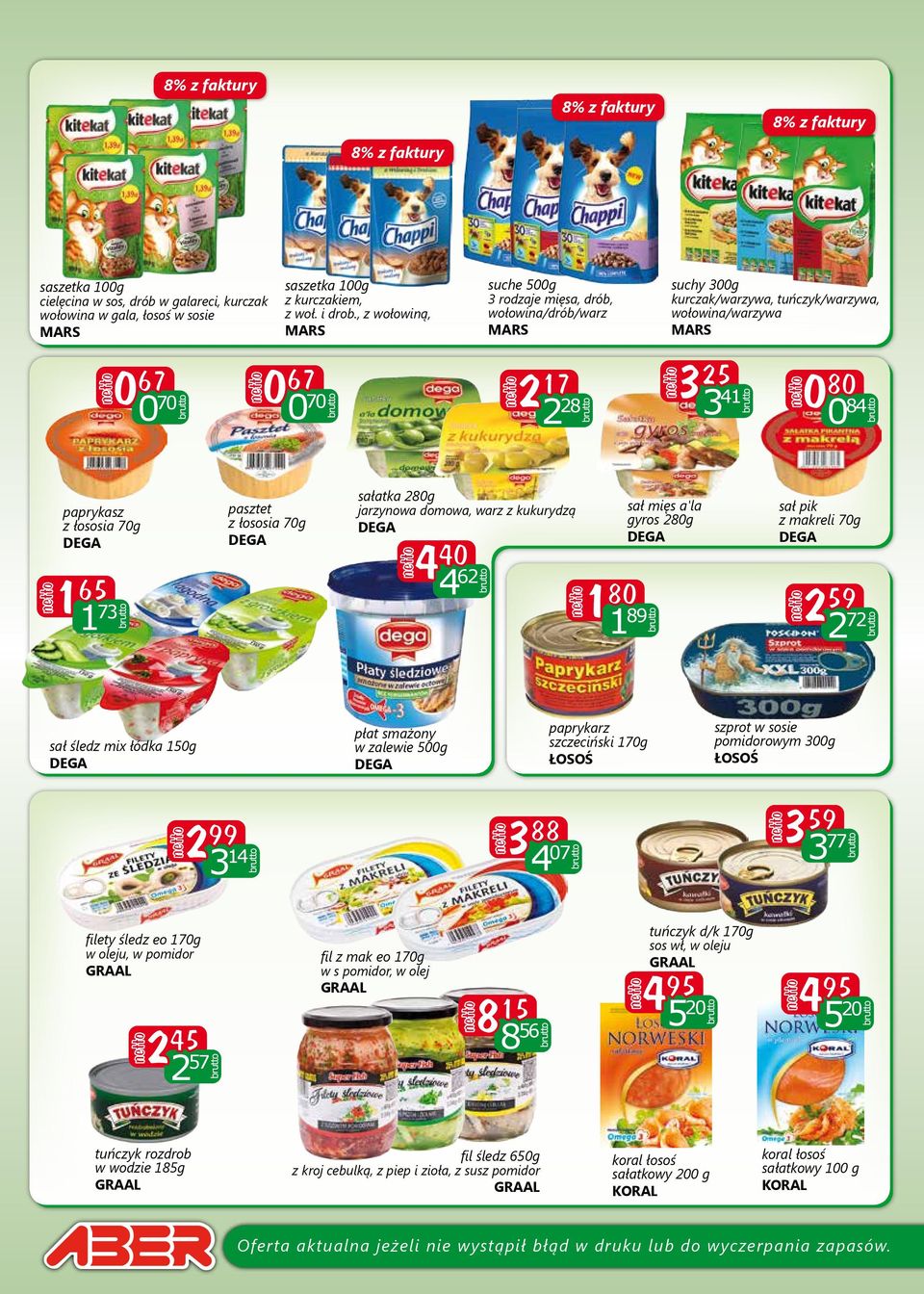łososia 70g 1 65 1 73 pasztet z łososia 70g sałatka 280g jarzynowa domowa, warz z kukurydzą 4 40 4 62 1 80 sał mięs a'la gyros 280g 1 89 sał pik z makreli 70g 2 59 2 72 sał śledz mix łódka 150g płat
