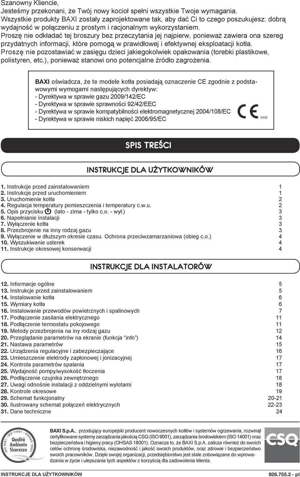 MAINFOUR 18 F Instrukcja instalowania i obsługi - PDF Darmowe pobieranie