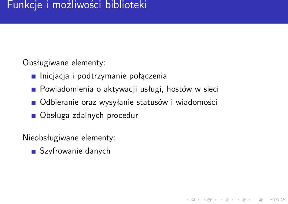 hostów w sieci Odbieranie oraz wysyłanie statusów i wiadomości