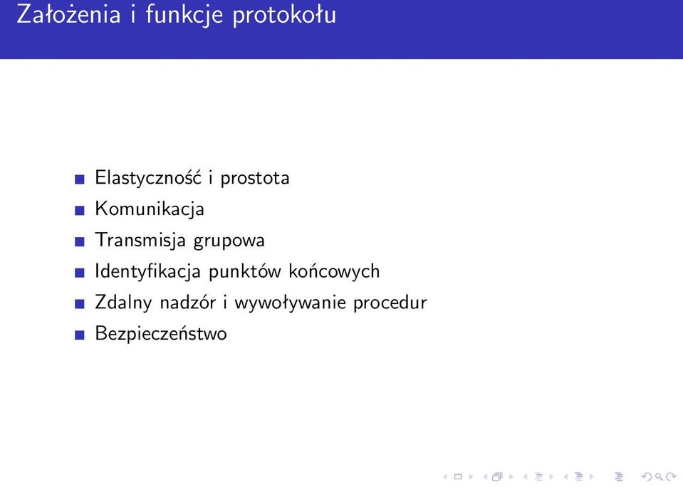 Transmisja grupowa Identyfikacja punktów