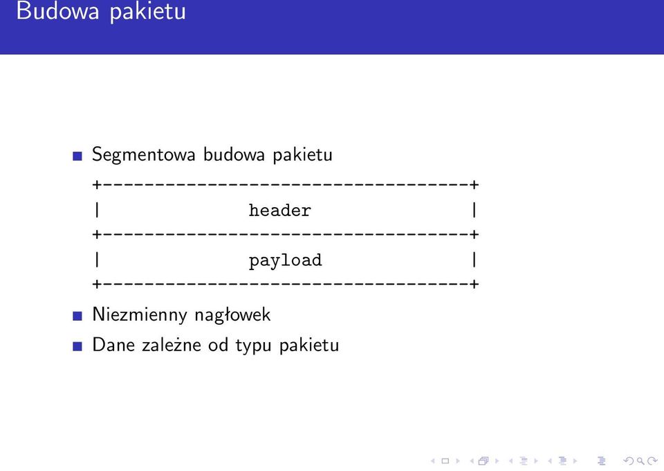 +-----------------------------------+ payload