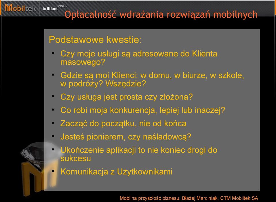 Czy usługa jest prosta czy złożona? Co robi moja konkurencja, lepiej lub inaczej?