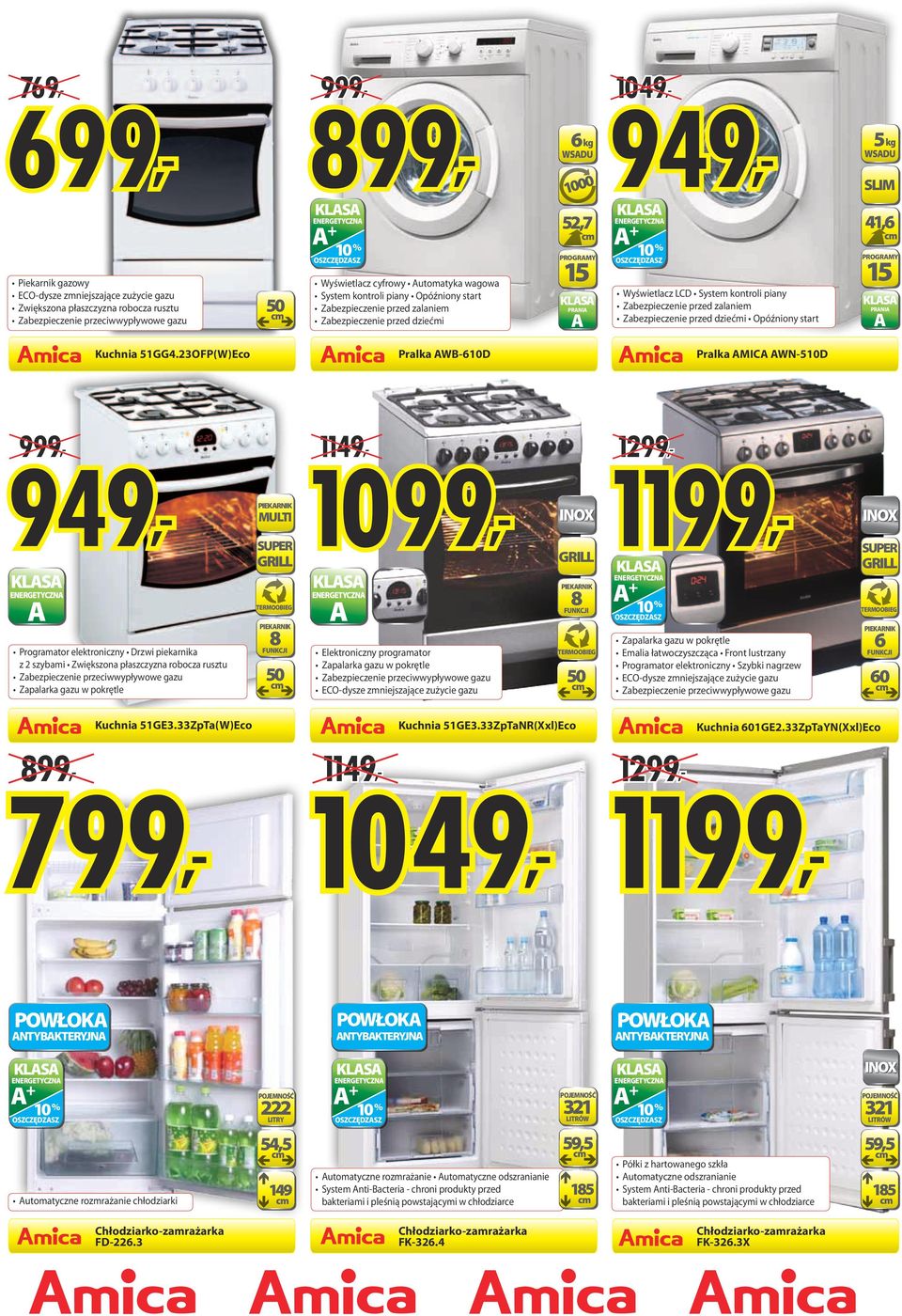 Zbezpieczenie przed zlniem Zbezpieczenie przed dziećmi Opóźniony strt 5kg wsdu SLIM 41,6 Progrmy 15 kls prni Kuchni 51GG4.