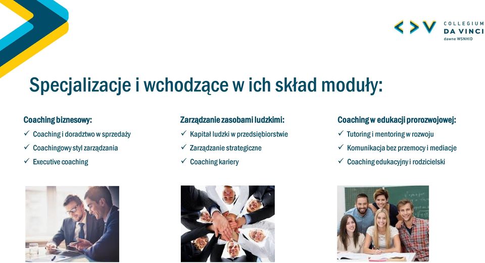 ludzki w przedsiębiorstwie Zarządzanie strategiczne Coaching kariery Coaching w edukacji