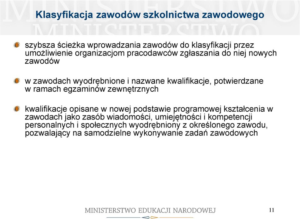 ramach egzaminów zewnętrznych kwalifikacje opisane w nowej podstawie programowej kształcenia w zawodach jako zasób wiadomości,