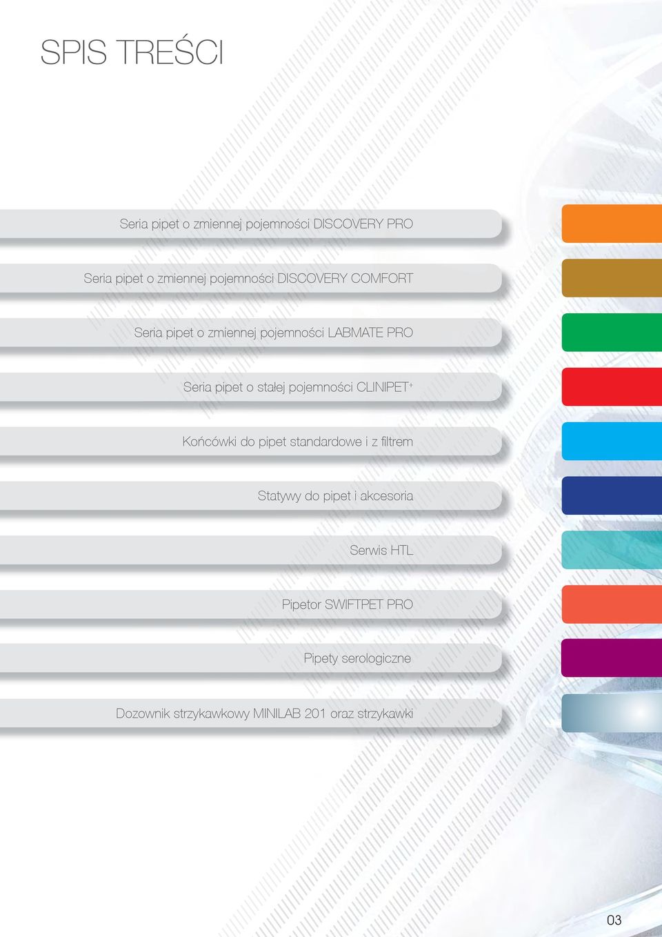 sta³ej pojemności CLINIPET + Koñcówki do pipet standardowe i z fi ltrem y do pipet i
