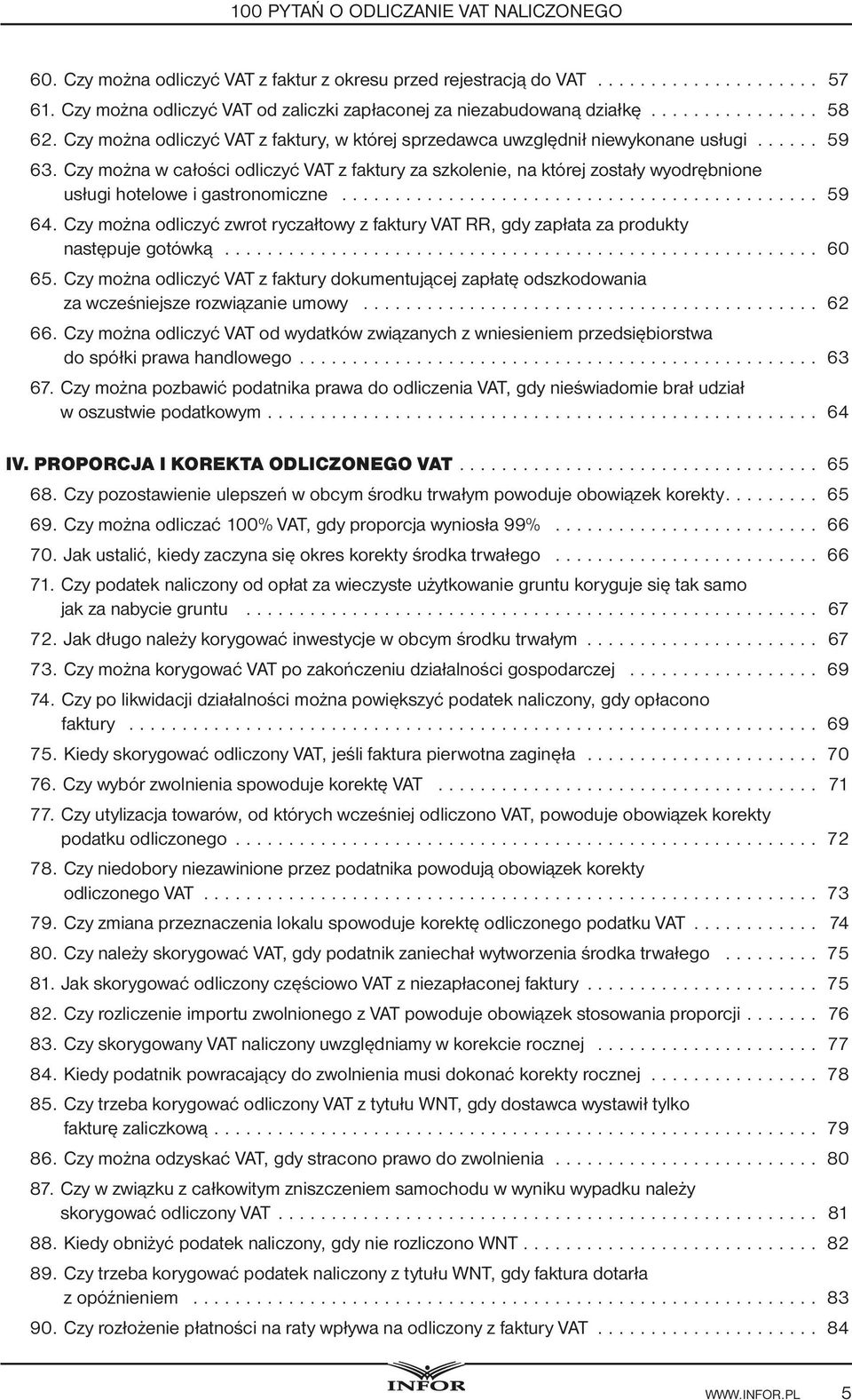 Czy można w całości odliczyć VAT z faktury za szkolenie, na której zostały wyodrębnione usługi hotelowe i gastronomiczne... 59 64.