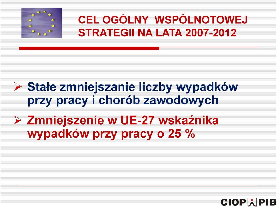 wypadków przy pracy i chorób zawodowych