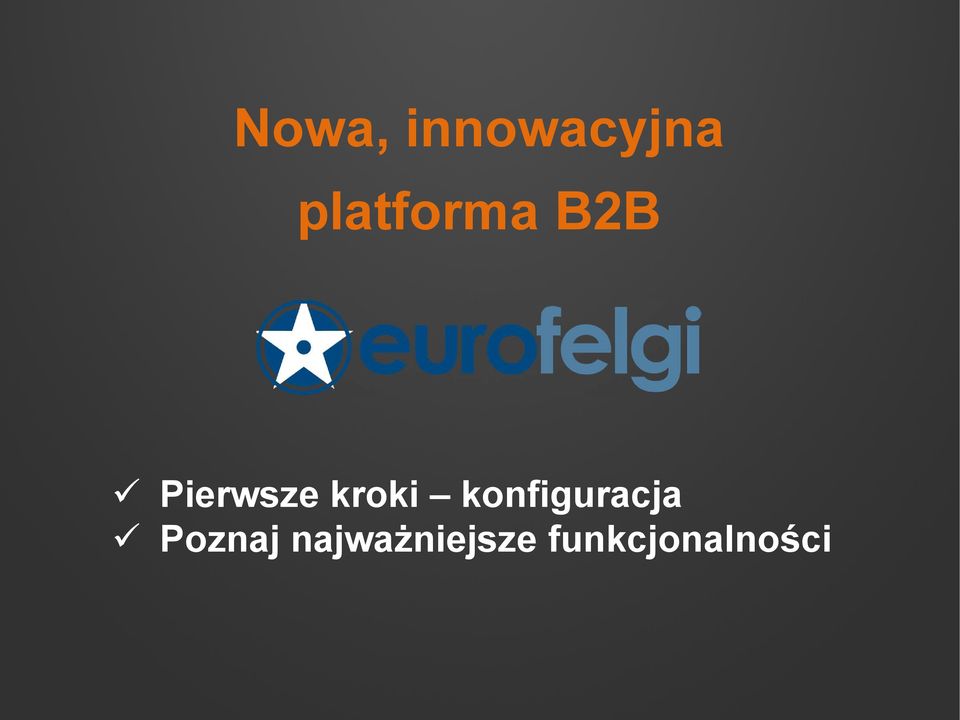 kroki konfiguracja