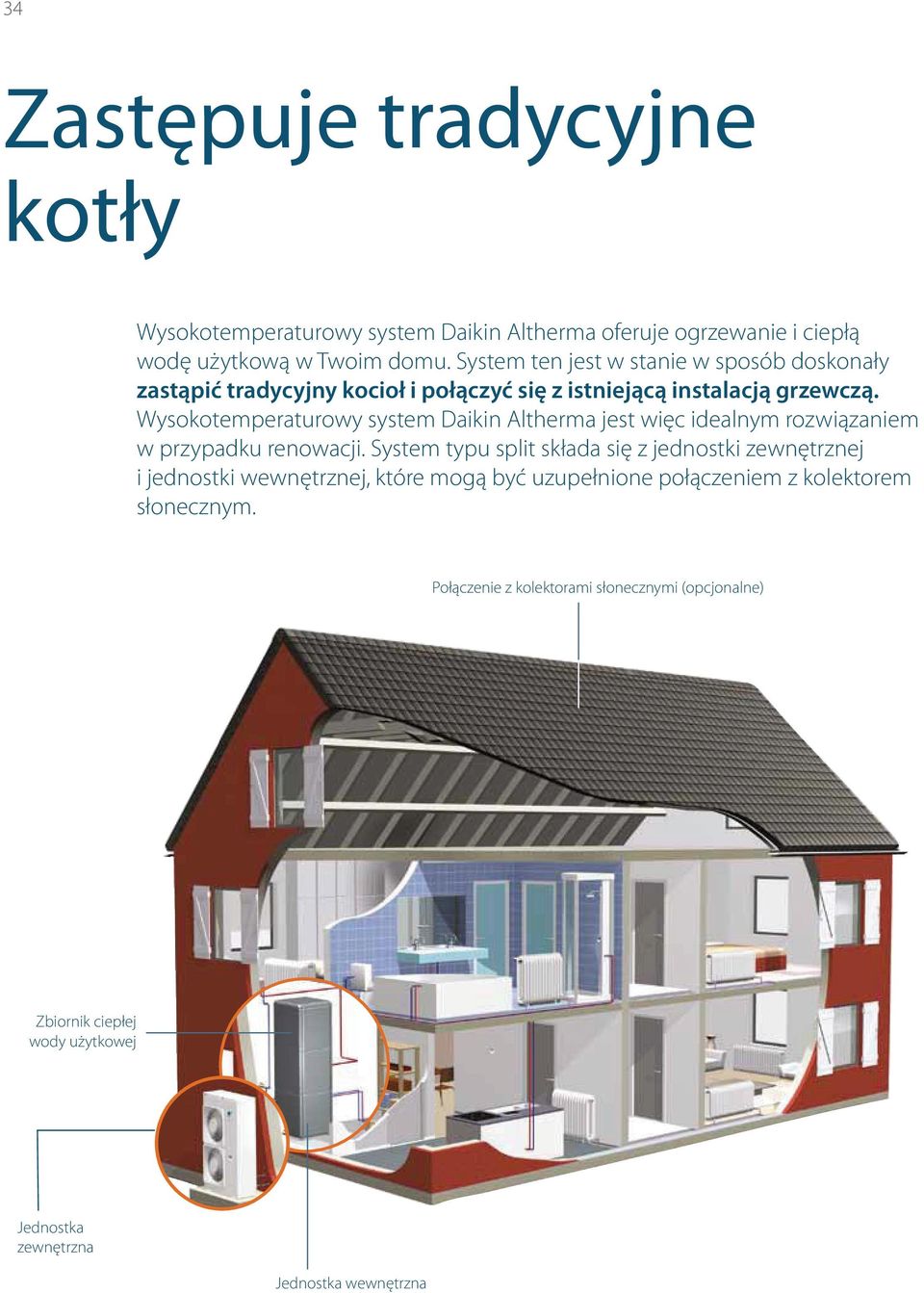 Wysokotemperaturowy system Daikin Altherma jest więc idealnym rozwiązaniem w przypadku renowacji.