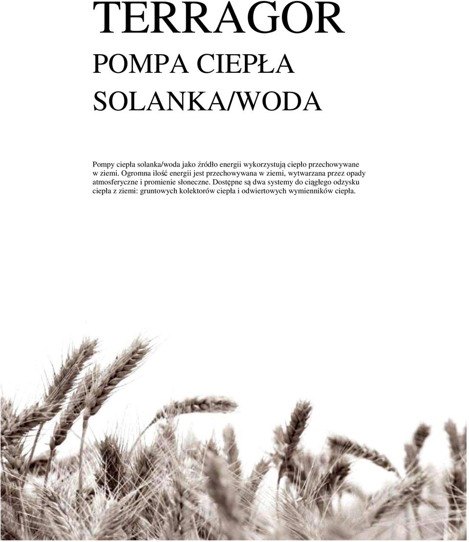 Ogromna ilość energii jest przechowywana w ziemi, wytwarzana przez opady atmosferyczne i