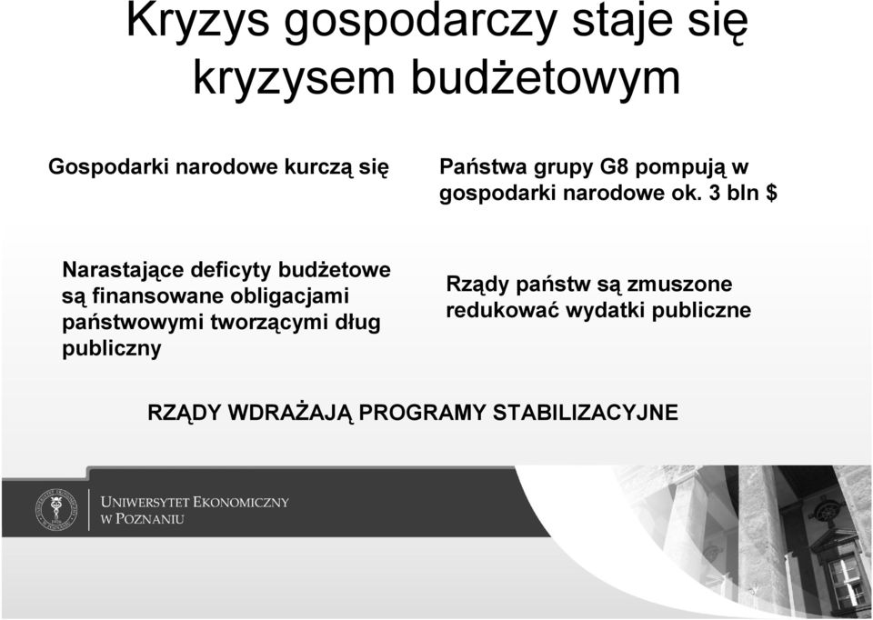 3 bln $ Narastające deficyty budżetowe są finansowane obligacjami państwowymi